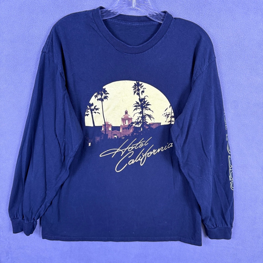 Eagles Hotel California Tour 2022 Mens Shirt Long Sleeve M Band Tee Concert